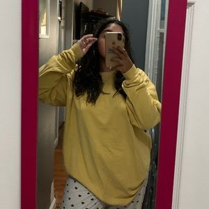 Oversized Yellow Longsleeve T-shirt